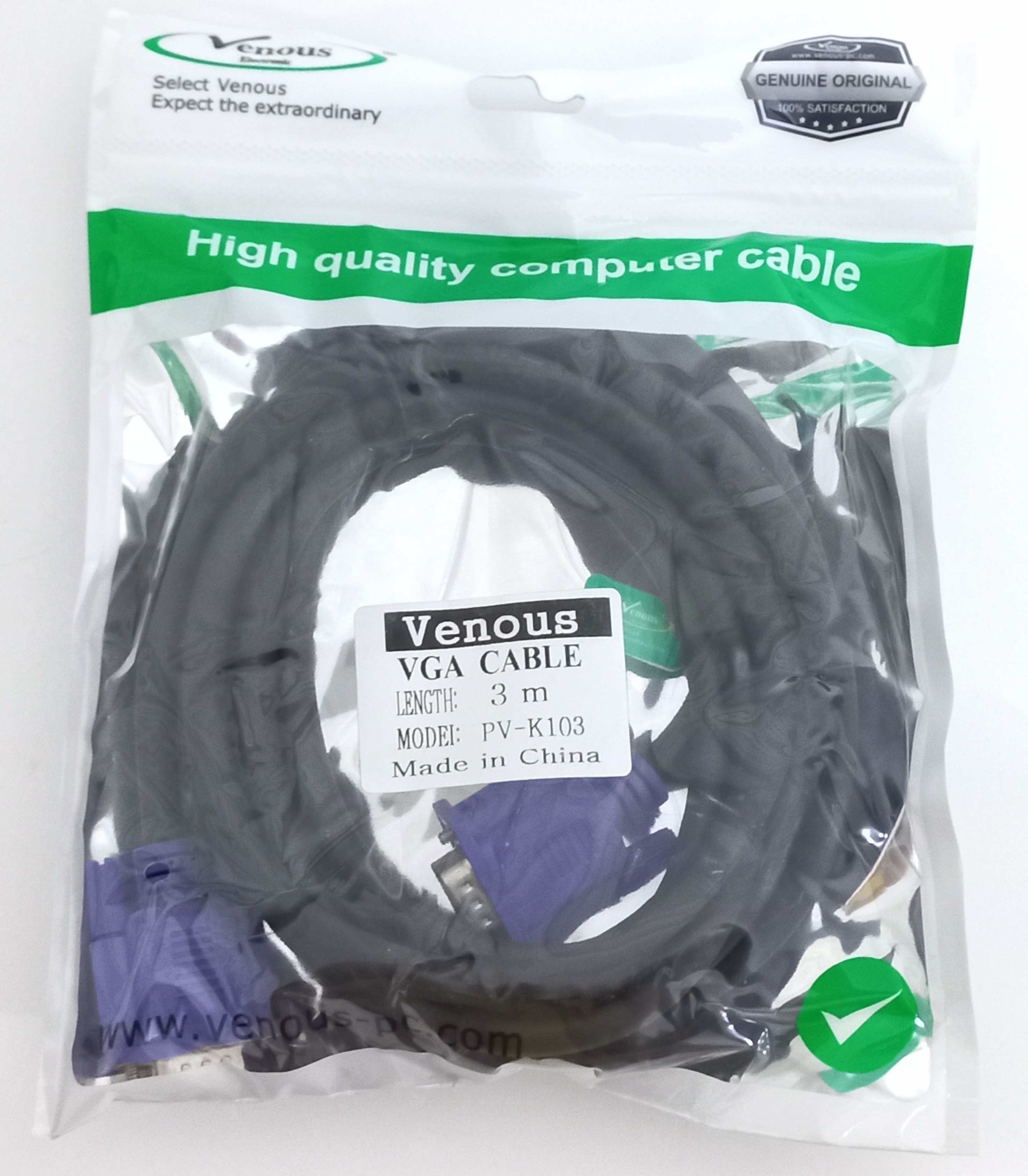 کابل VGA مانیتور ونوس ۳متری مدلVenous PV-K10۳،۳M